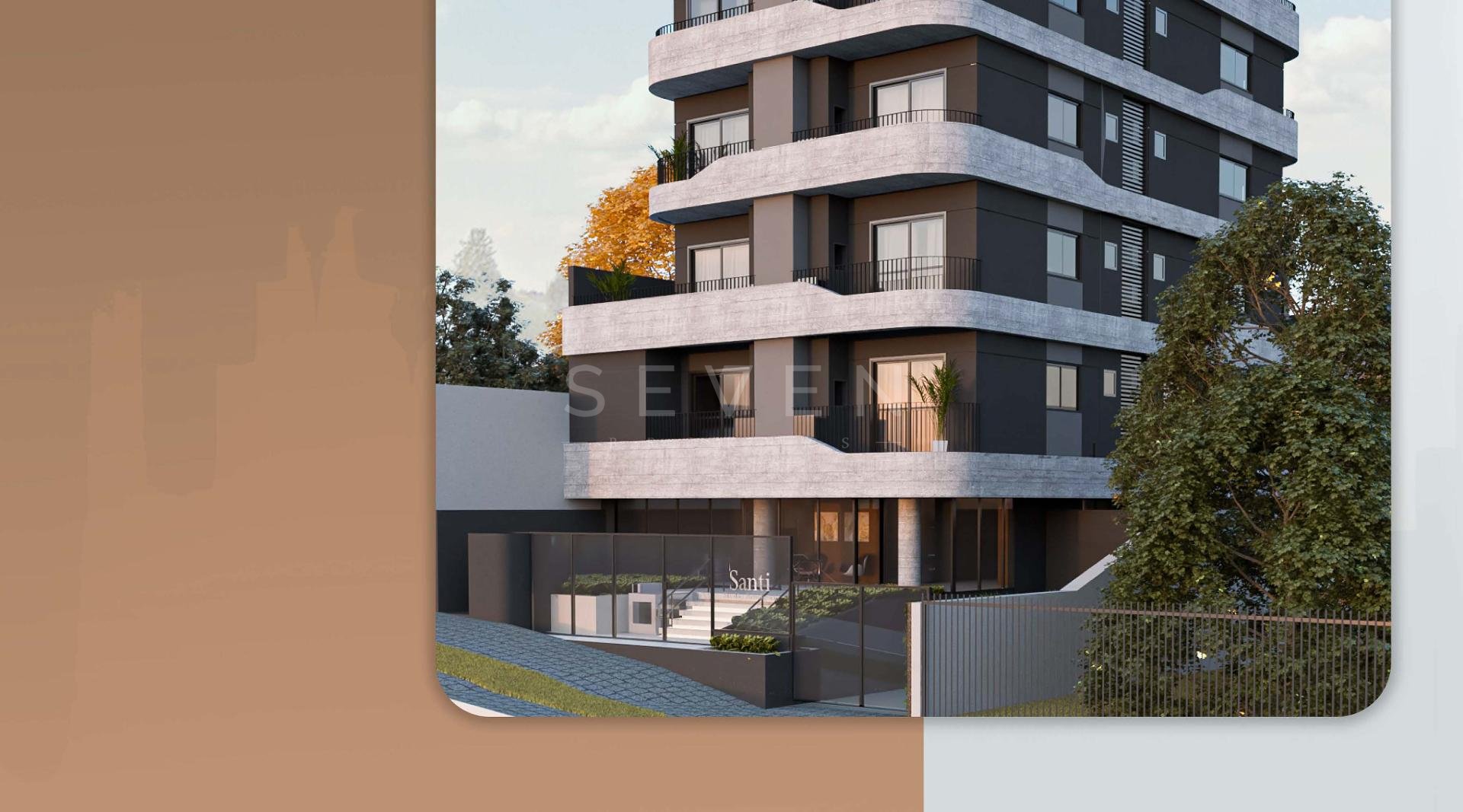 Studio Amplo com Sacada no SANTI Mercês 44,44 m  | Unidade 601...